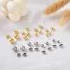  Jewelry 16Pairs 8 Styles 304 Stainless Steel Textured Ball Stud Earrings for Women EJEW-PJ0001-04-6