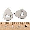 316L Surgical Stainless Steel Pendants STAS-K280-07P-3