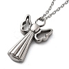 304 Stainless Steel Angel Urn Ashes Necklaces STAS-Z106-06P-5