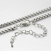 Iron Box Chain Necklace Making MAK-J009-49P-1