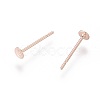 304 Stainless Steel Stud Earring Findings STAS-H436-24RG-3mm-3