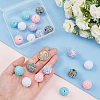 ARRICRAFT 20Pcs 5 Colors Acrylic Beads SACR-AR0001-17-3