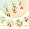 Nbeads 4 Sets Alloy Enamel Pendants Keychains KEYC-NB0001-36-4