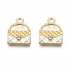 Alloy Enamel Pendants PALLOY-S133-009-3