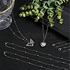 SUNNYCLUE 12Pcs 304 Stainless Steel Satellite Chain Necklaces Set NJEW-SC0001-14A-4