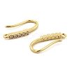 Brass with Cubic Zirconia Earring Hooks KK-Q782-02G-2