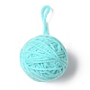 Yarn Knitted Christmas Ball Ornaments AJEW-P106-01D-2