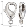 Brass Lobster Claw Clasps KK-902-N-NF-3