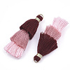 Polycotton(Polyester Cotton) Tassel Pendant Decorations X-FIND-T018-21-2