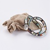 Natural Gemstone Wrap Bracelet BJEW-JB03613-4