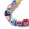 Handmade Porcelain Ceramic Beads Strands LAMP-B021-06C-3