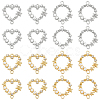 ARRICRAFT 16Pcs 4 Style Alloy Crystal Rhinestone Links FIND-AR0001-87-1