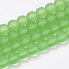 Transparent Glass Beads Strands GLAA-Q064-02-10mm-1
