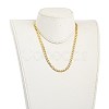 Men's Brass Cuban Link Chain Necklaces NJEW-JN03031-01-4