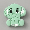 Elephant Silicone Beads SIL-WH0002-83D-1