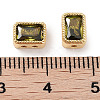 Brass Micro Pave Cubic Zirconia Beads KK-C051-48G-03-3