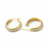 Crystal Rhinestone Hoop Earrings EJEW-M214-16C-G-1