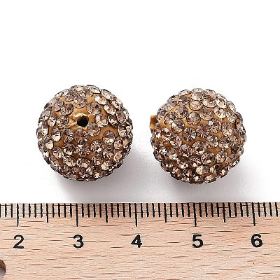 Grade A Rhinestone Pave Disco Ball Beads RB-Q105-14-1