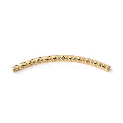 Brass Curved Tube Beads FIND-WH0110-155B-1