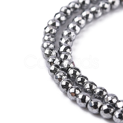 Non-Magnetic Synthetic Hematite Beads Strands G-G093-2mm-1