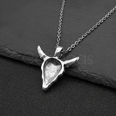 Non-Tarnish Stainless Steel Pendant Necklaces NC1543-1