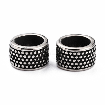 304 Stainless Steel European Beads STAS-B011-09AS-1