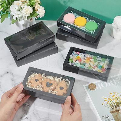 Foldable Paper Drawer Boxes with Clear Plastic Cover CON-WH0095-68A-04-1