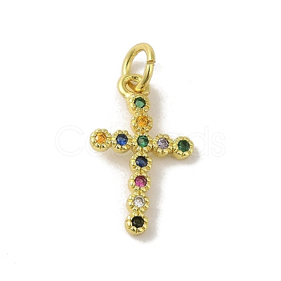 Brass Micro Pave Cubic Zirconia Pendants KK-M283-20C-02-1