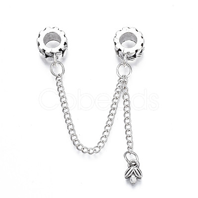 Rack Plating Alloy European Dangle Charms MPDL-N039-227-1