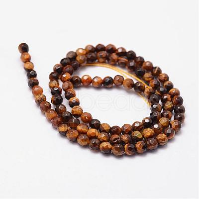 Natural Tiger Eye Beads Strands G-N0179-16-4mm-1