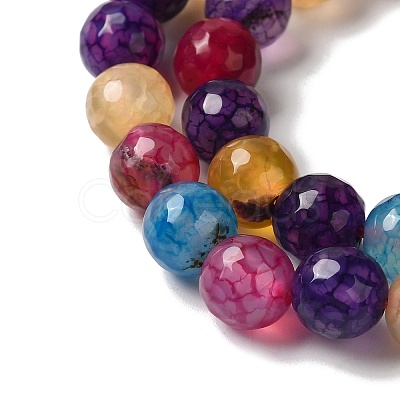 Dyed & Heated Natural Dragon Veins Agate Beads Strands G-P539-A01-21-1