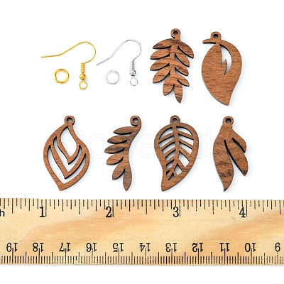 DIY Leaf Earring Making Kit DIY-FS0004-25-1