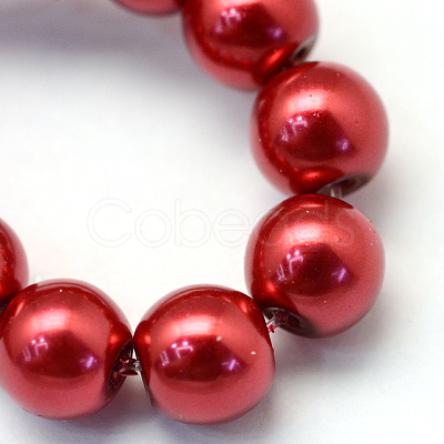 Baking Painted Glass Pearl Bead Strands HY-Q003-3mm-51-1