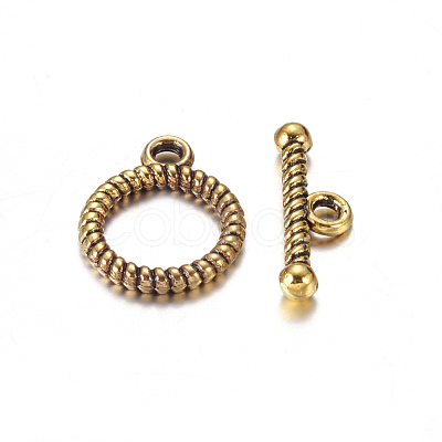 Tibetan Style Alloy Toggle Clasps GAC2016-NF-1