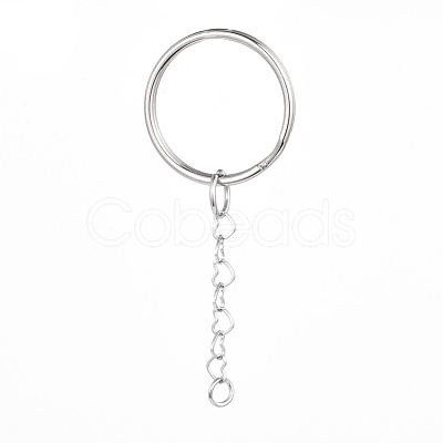 Tarnish Resistant 316 Surgical Stainless Steel Split Key Rings AJEW-JB00501-1