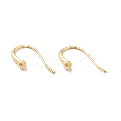 Rack Plating Brass Earring Hooks KK-D083-13G-1