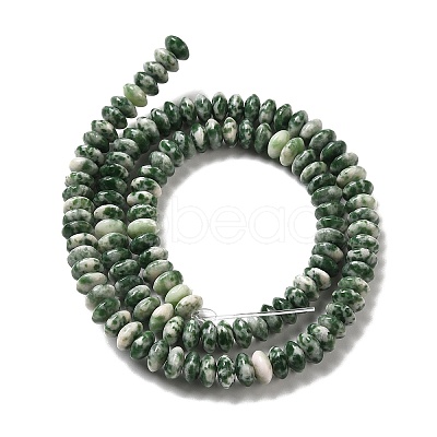 Natural Green Spot Beads Strands G-Z030-A03-01-1