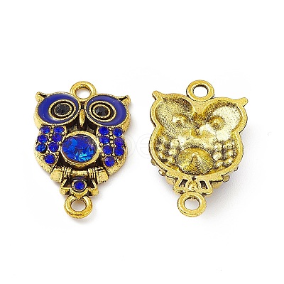 Alloy Rhinestone Connector Charms FIND-C019-10AG-03-1