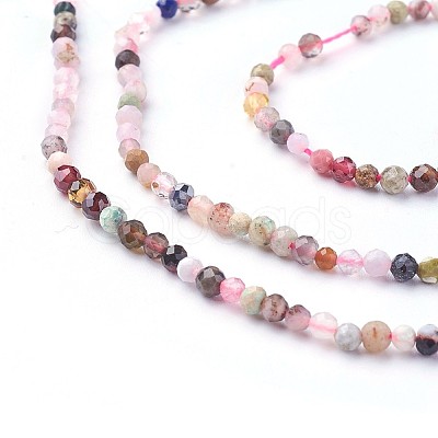 Natural Mixed Gemstone Beads Strands G-F619-21-3mm-1