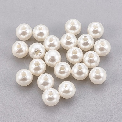 ABS Plastic Imitation Pearl Beads KY-G009-5mm-02-1