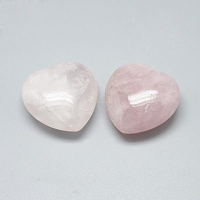 Natural Rose Quartz Heart Love Stones X-G-S336-01D-12-1