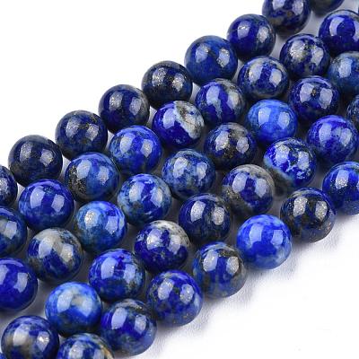 Natural Lapis Lazuli Beads Strands G-E465-8mm-01-1