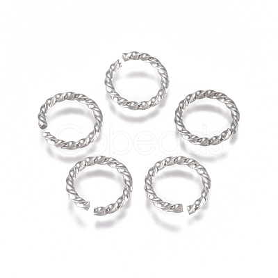 Tarnish Resistant 304 Stainless Steel Twisted Jump Rings STAS-G225-10P-04-1