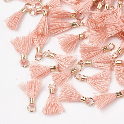 Polycotton(Polyester Cotton) Tassel Pendant Decorations FIND-S275-26G-1