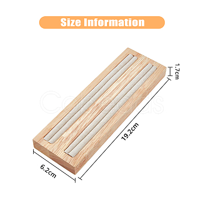 2-Slot Wood Ring Displays RDIS-WH0002-18A-1