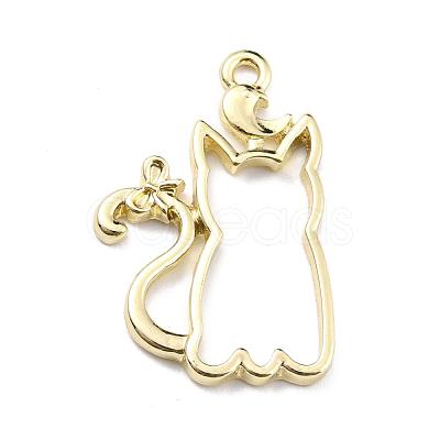 Alloy Open Back Bezel Pendants PALLOY-WH0072-90LG-RS-1