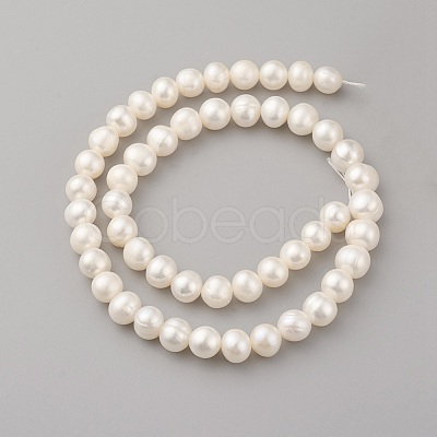 Natural Cultured Freshwater Pearl Beads Strands PEAR-G007-18-1