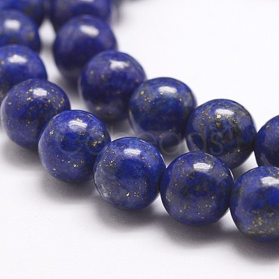 Natural Lapis Lazuli Bead Strands G-G953-03-8mm-1