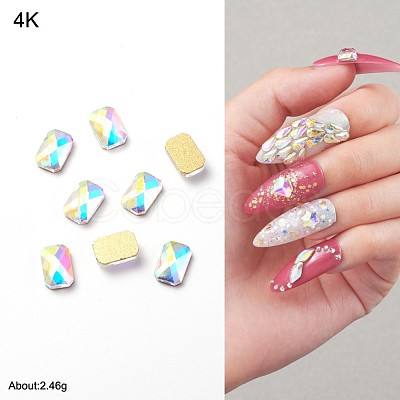 Glass Rhinestone Nail Art Decoration Accessories MRMJ-S035-04K-1