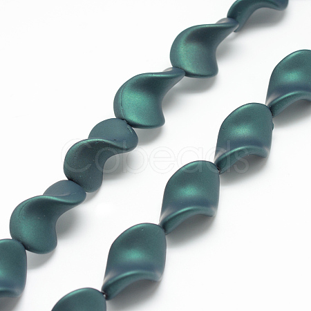 Rubberized Style Acrylic Beads Strands MACR-S849-06-1